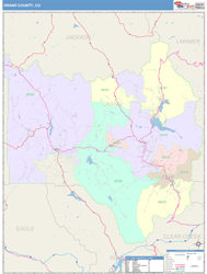 Grand County, CO Wall Map