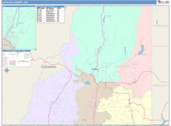 La Plata County, CO Wall Map