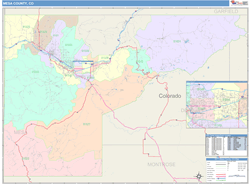 Mesa County, CO Wall Map