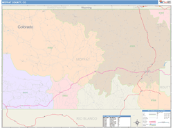 Moffat County, CO Wall Map