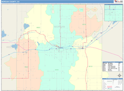 Morgan County, CO Wall Map