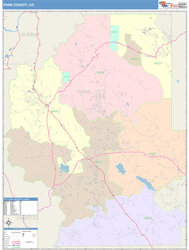 Park County, CO Wall Map