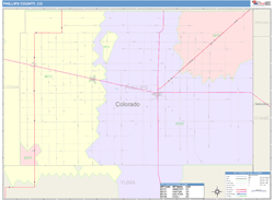 Phillips County, CO Wall Map