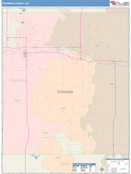 Prowers County, CO Wall Map