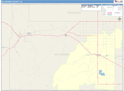 Rio Grande County, CO Wall Map