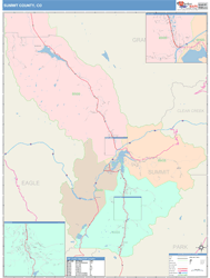 Summit County, CO Wall Map