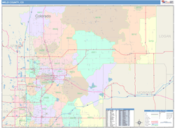 Weld County, CO Wall Map