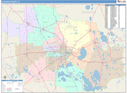 Alachua County, FL Wall Map