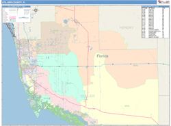 Collier County, FL Wall Map