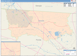 Hamilton County, FL Wall Map