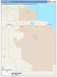 Hendry County, FL Wall Map