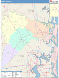 Nassau County, FL Wall Map