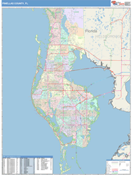 Pinellas County, FL Wall Map