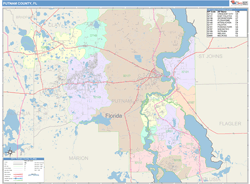 Putnam County, FL Wall Map