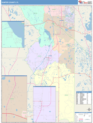 Sumter County, FL Wall Map