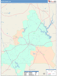 Butts County, GA Wall Map