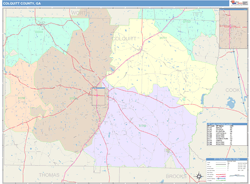 Colquitt County, GA Wall Map