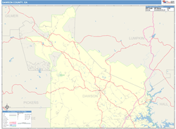 Dawson County, GA Wall Map