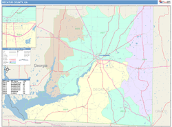 Decatur County, GA Wall Map