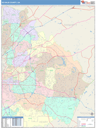 DeKalb County, GA Wall Map