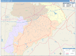 Douglas County, GA Wall Map