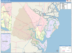 Glynn County, GA Wall Map