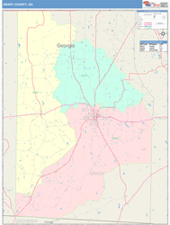 Grady County, GA Wall Map