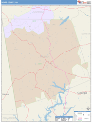 Heard County, GA Wall Map