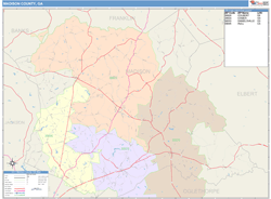 Madison County, GA Wall Map