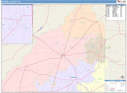 Mitchell County, GA Wall Map
