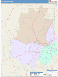 Paulding County, GA Wall Map