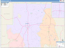 Randolph County, GA Wall Map