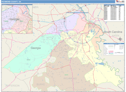 Richmond County, GA Wall Map