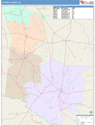 Tattnall County, GA Wall Map