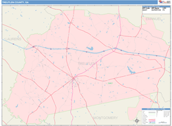 Treutlen County, GA Wall Map