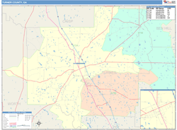 Turner County, GA Wall Map