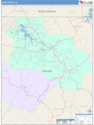 Union County, GA Wall Map