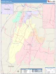 Walker County, GA Wall Map