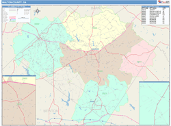 Walton County, GA Wall Map