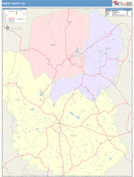 White County, GA Wall Map
