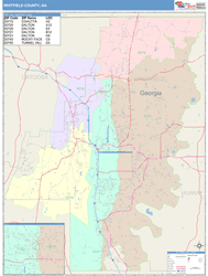 Whitfield County, GA Wall Map