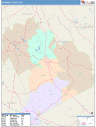 Wilkinson County, GA Wall Map