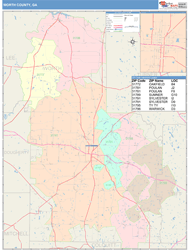 Worth County, GA Wall Map