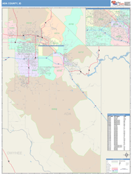 Ada County, ID Wall Map