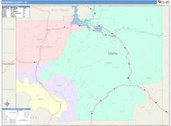 Benewah County, ID Wall Map