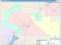 Bingham County, ID Wall Map