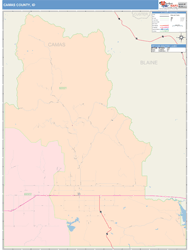 Camas County, ID Wall Map