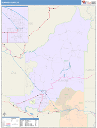 Elmore County, ID Wall Map