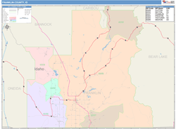 Franklin County, ID Wall Map