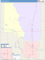 Gooding County, ID Wall Map